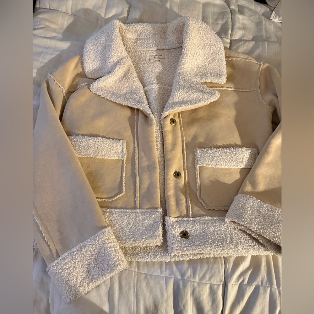 Marine Layer Quebec Sherpa Cream Jacket